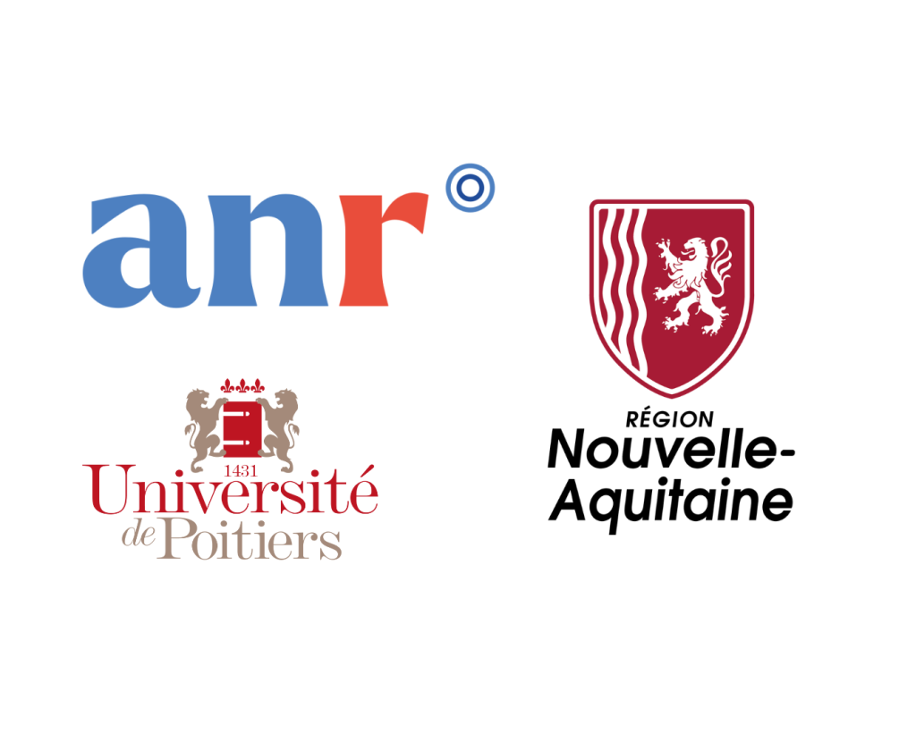 Logos des partenaires du projet MenstruTech : ANR, Université de Poitiers, Région Nouvelle-Aquitaine